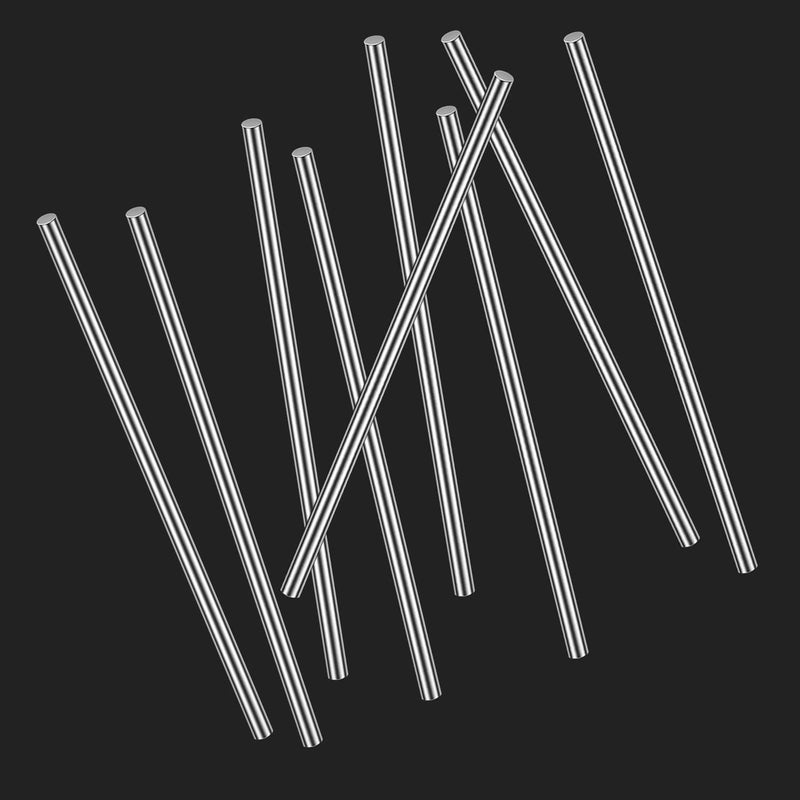 DYWISHKEY 20 Pieces 4.0mm x 100mm 304 Stainless Steel Rods, Metal Solid Shaft Rods, Lathe Bar Stock for DIY Craft Making, Handle Pin - Image 5